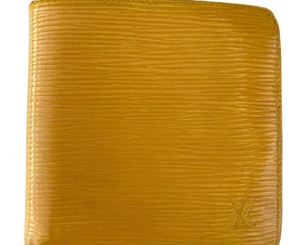 Louis Vuitton Men's Vintage Epi Leather Yellow Wallet-124