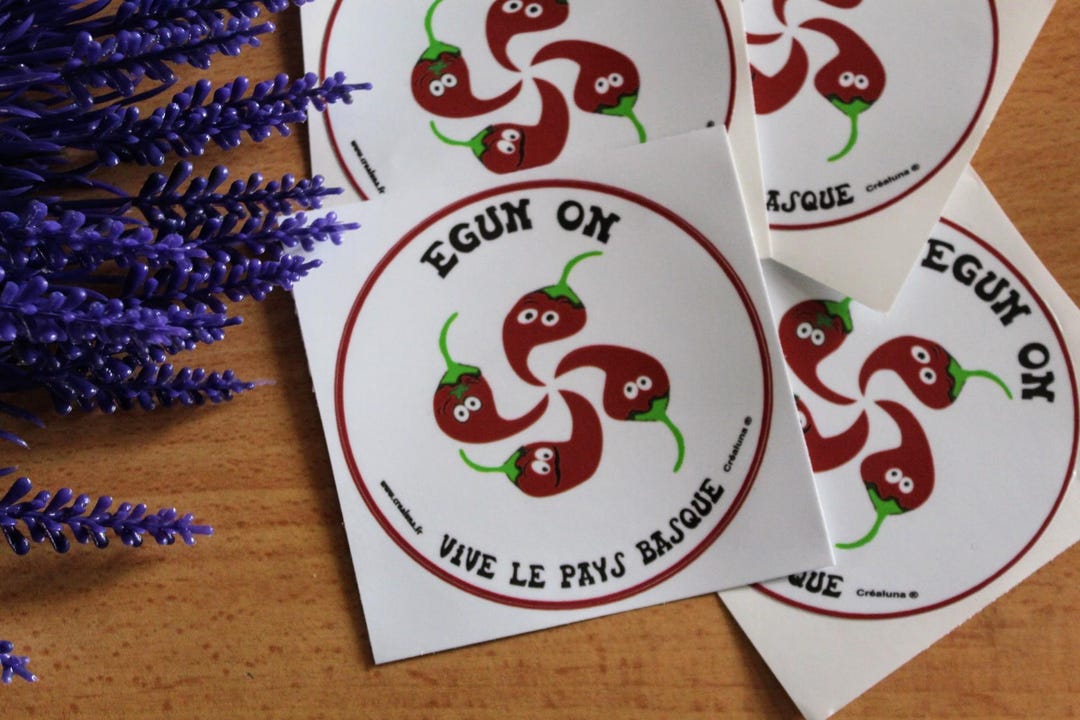 Basque Country Car Stickers Lauburu, Espelette Peppers - Etsy