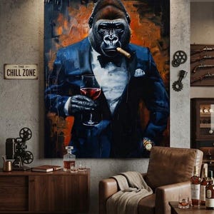 Gorilla Poster - Etsy