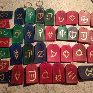 Final Fantasy XIV Leather Job Keyrings