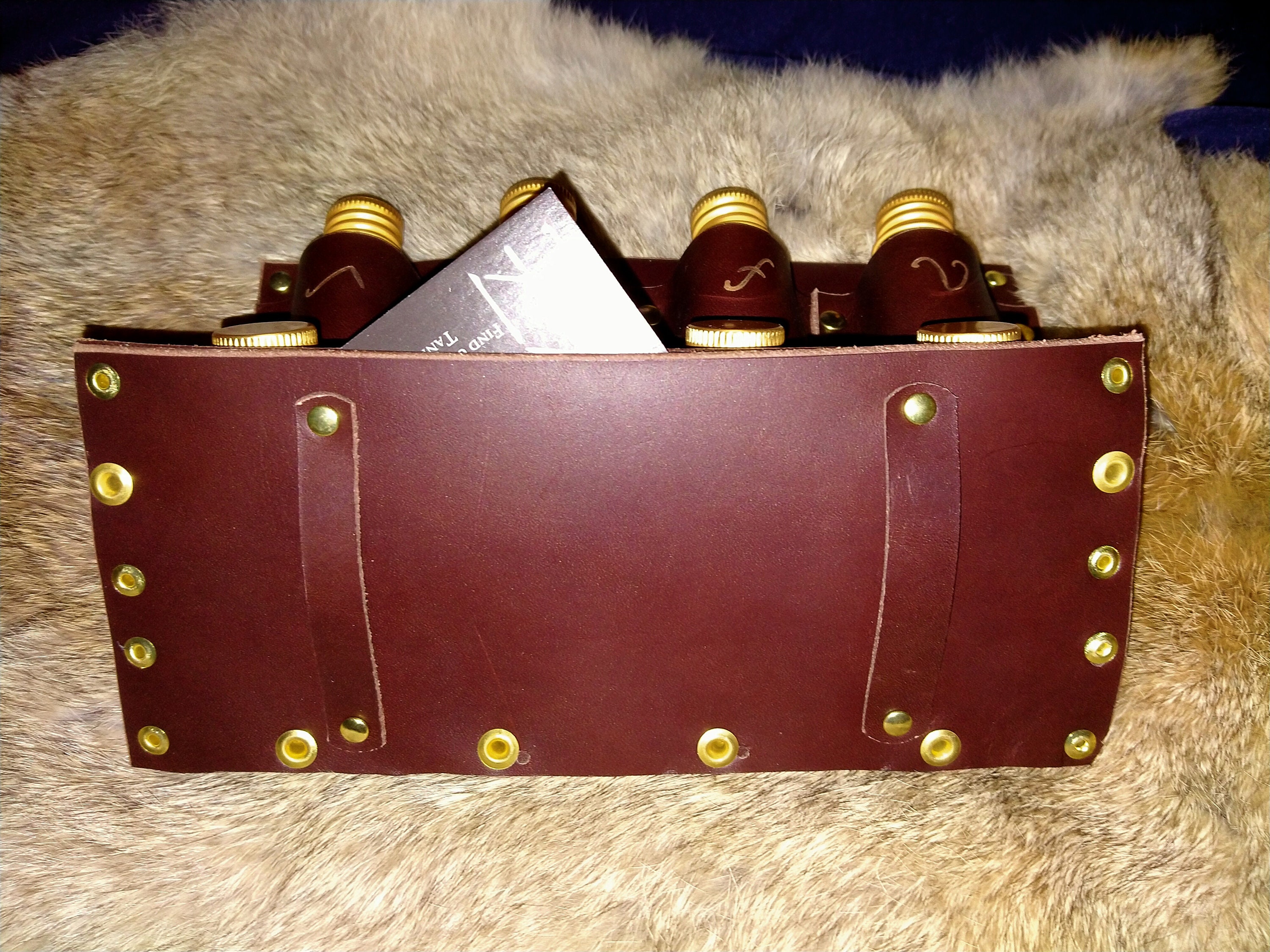 Leather Potion Holder Etsy Uk