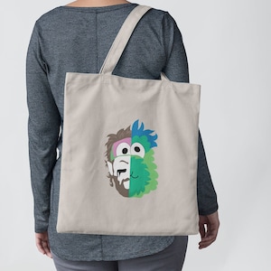 2 faces of Philly Baseball Large Canvas Tote Bag - Phanatic - Bryce Harper - Philadelphia -  Phillies - Love City Shirts