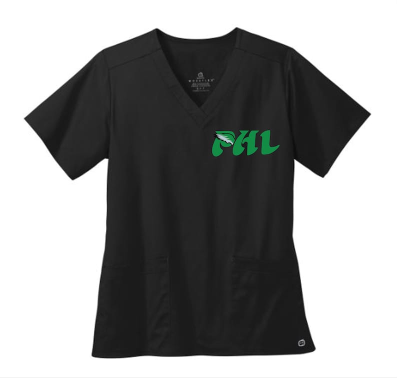 Eagles PHL Nurse & Doctor Scrubs Shirt PHL Football Philadelphia Eagles