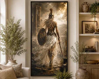 Athena Wall Art #4 - Greek Goddess Warrior Fantasy Mythology Fine Art Print
