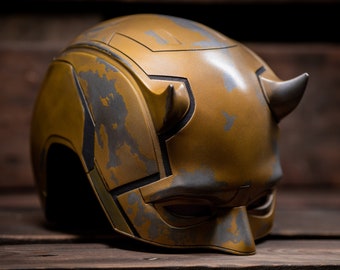 Damaged Daredevil Cowl Helmet 1:1 by MiGranStudio