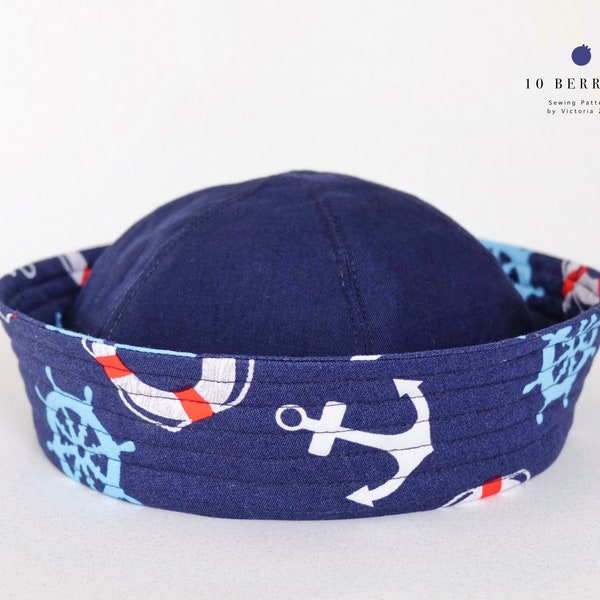 Sailor Hat with Bow Sewing Pattern