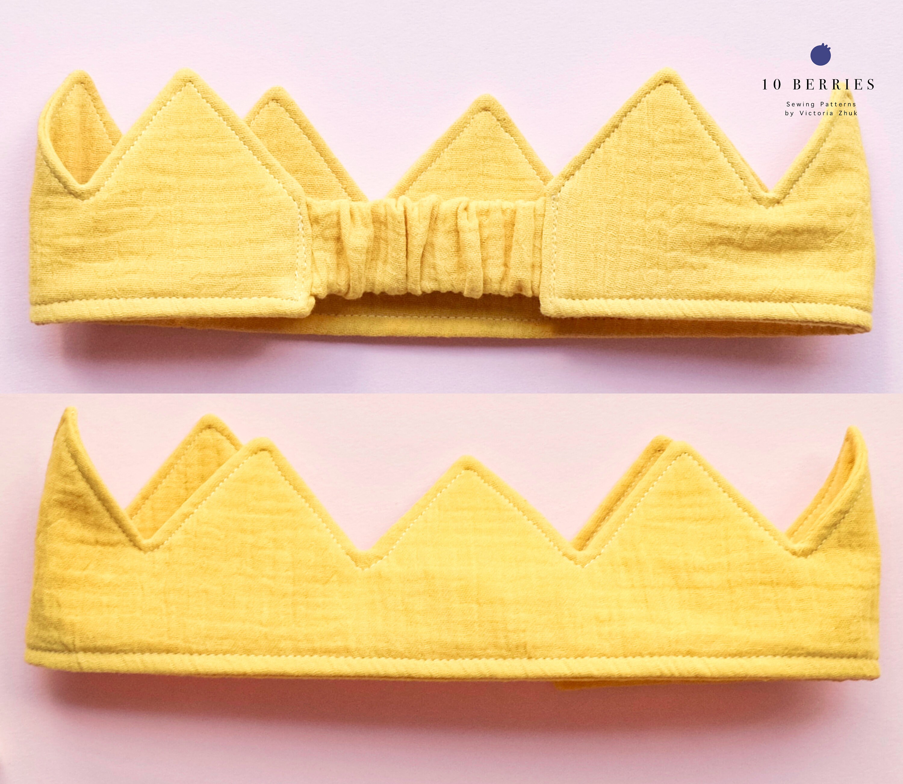 Fabric Crown Sewing Pattern With Photo Instructions 16 Sizes - Etsy