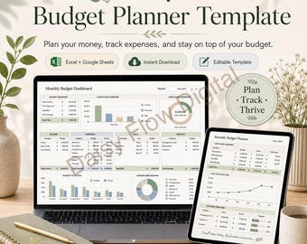 Budget Planner Template for Excel | Financial Planning Spreadsheet