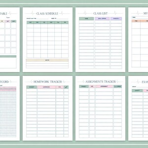 2026-2027 Nursing School Planner Canva Template | Nursing Student Organizer | KDP Interior 8.5x11 | Editable Nursing School Success Planner image 4