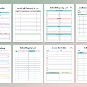 2026-2027 Nursing School Planner Canva Template | Nursing Student Organizer | KDP Interior 8.5x11 | Editable Nursing School Success Planner image 6