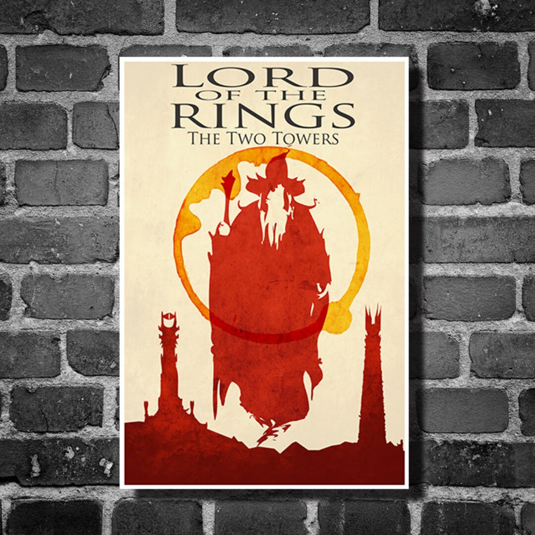 Lord of the Rings Posters the Two Towers Art Lord of the - Etsy