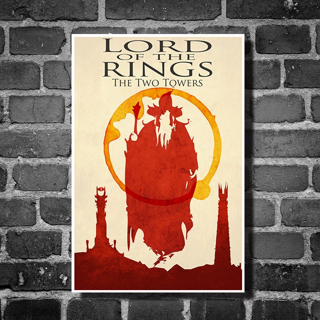 Lord of the Rings Posters the Two Towers Art Lord of the - Etsy