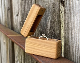Engagement ring box, ring box proposal, ring bearer box, wedding ring holder, ring box unique, small ring box, ring bearer box