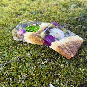 Porta anello di proposta con fiore, porta anello in resina, piccola scatola per anello, porta anello unico, porta gioielli personalizzato, piccola scatola per gioielli, fiore naturale