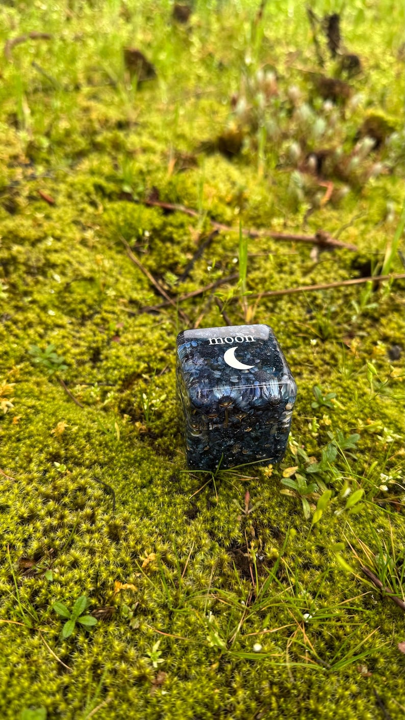Expoxy Box Dark Epoxy Proposal Box, Personalized Moon Engagement Ring Box, Black ...