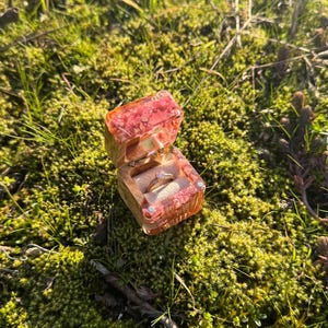 ring box proposal,
epoxy resin case,
spring flower box,
single ring box,
engagement ring box,
wood ring box,
wedding accessories,
romantic moment box,
peachy pink ring box,
handcrafted ring box,
peachy ring case,
epoxy ring box,
proposal ring box,