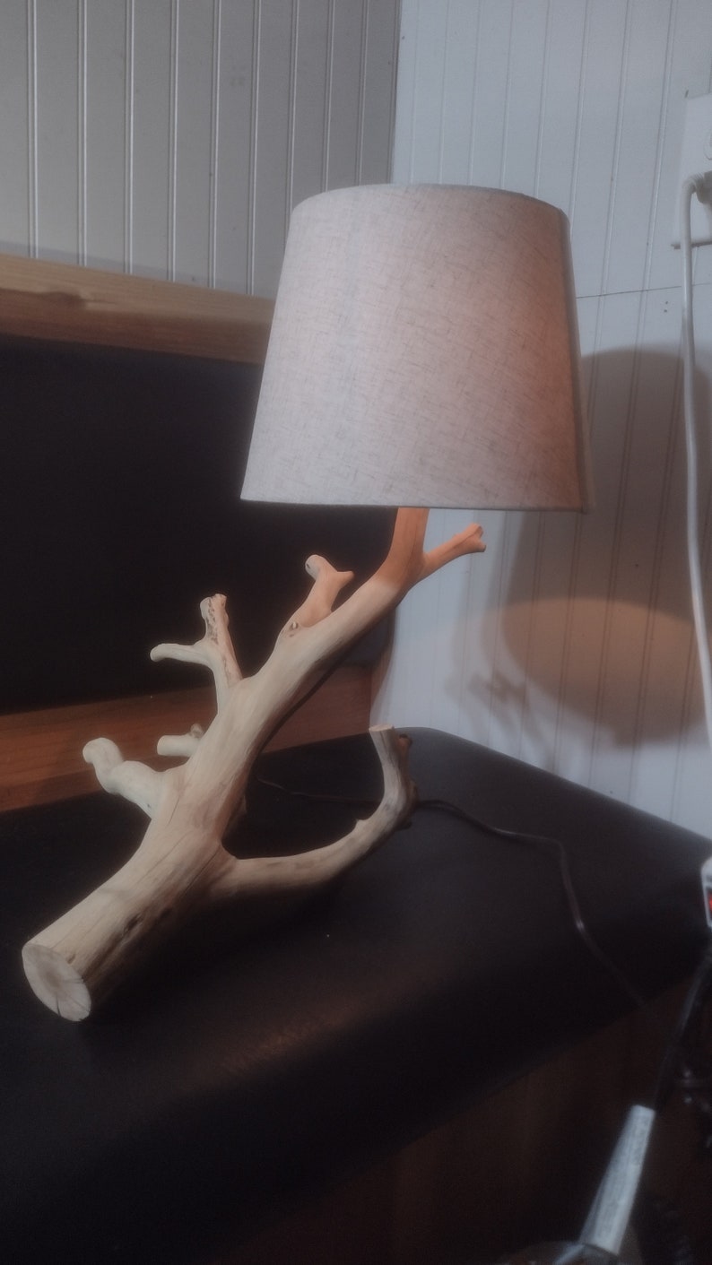 Tree Branch Table Lamp, Wood Desk Lamp Rustic Primitive Stye Lamp Etsy
