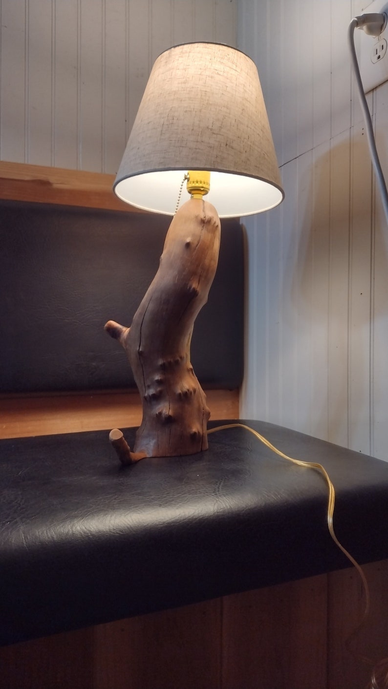 Beautiful Log Lamp, Tree Branch Table Lamp Etsy