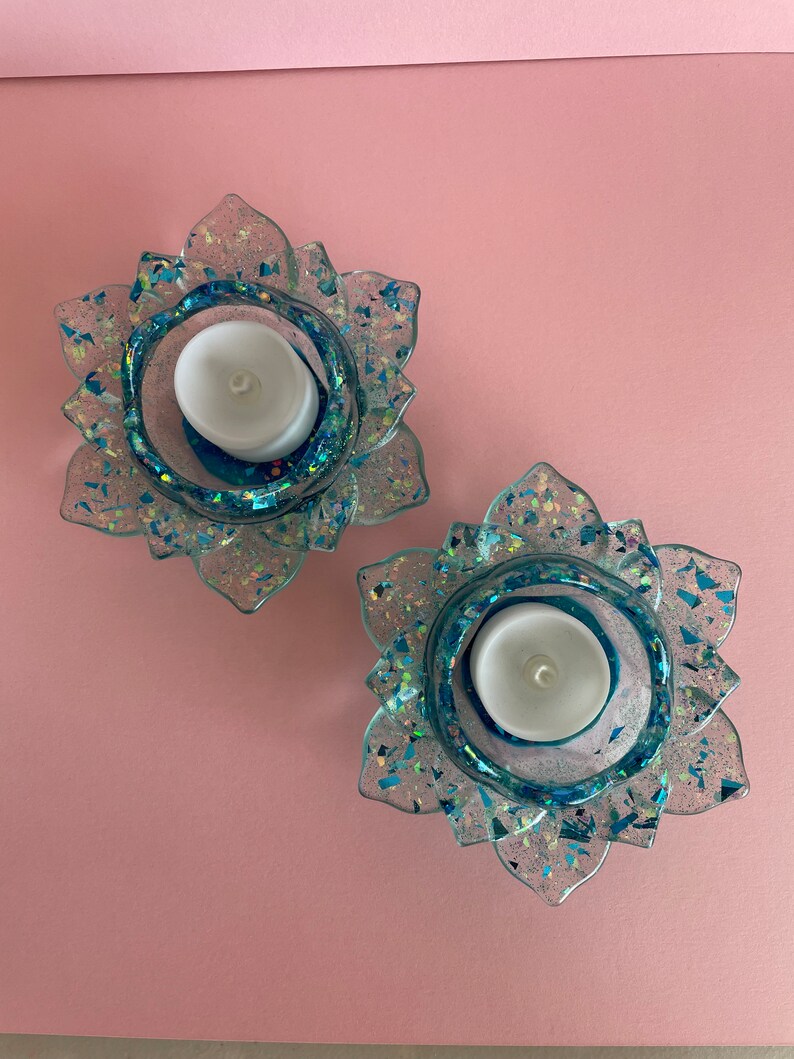 Lotus Flower Tea Light Holders Etsy