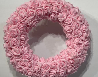 Pink Rose Wreath