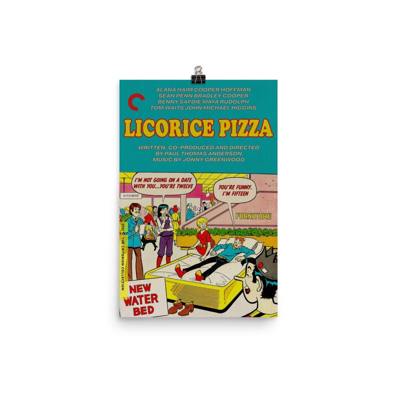 Licorice Pizza Fake Criterion Poster Etsy