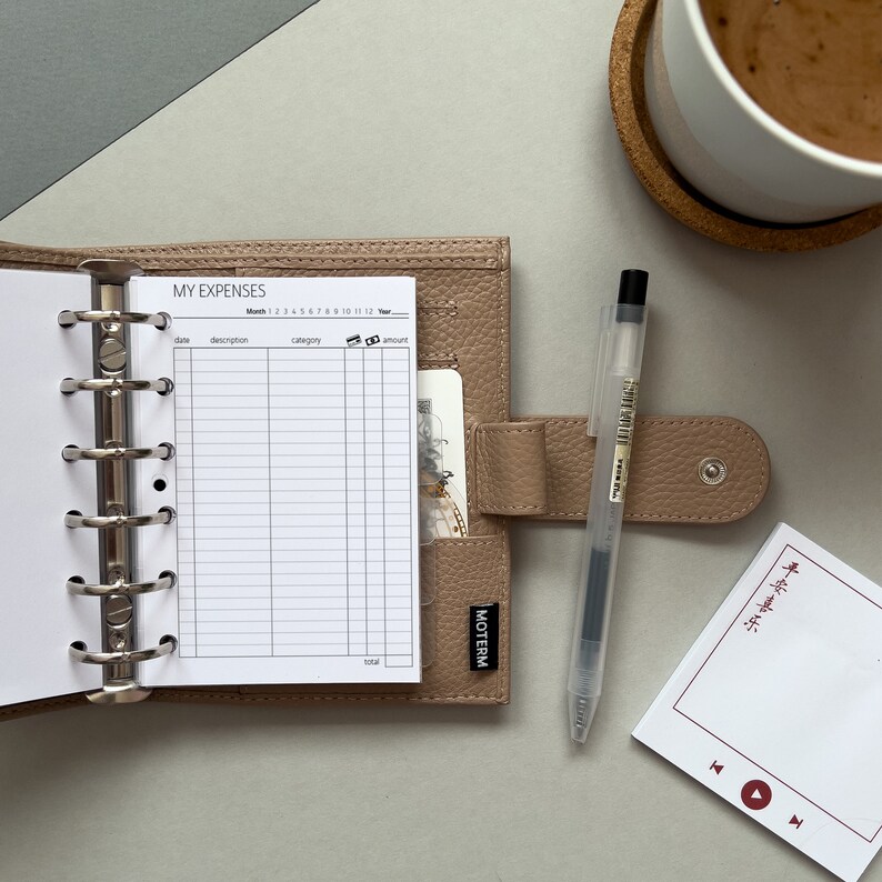 Monthly Expense Tracker for Pocket Planner | Printable Minimalist ...