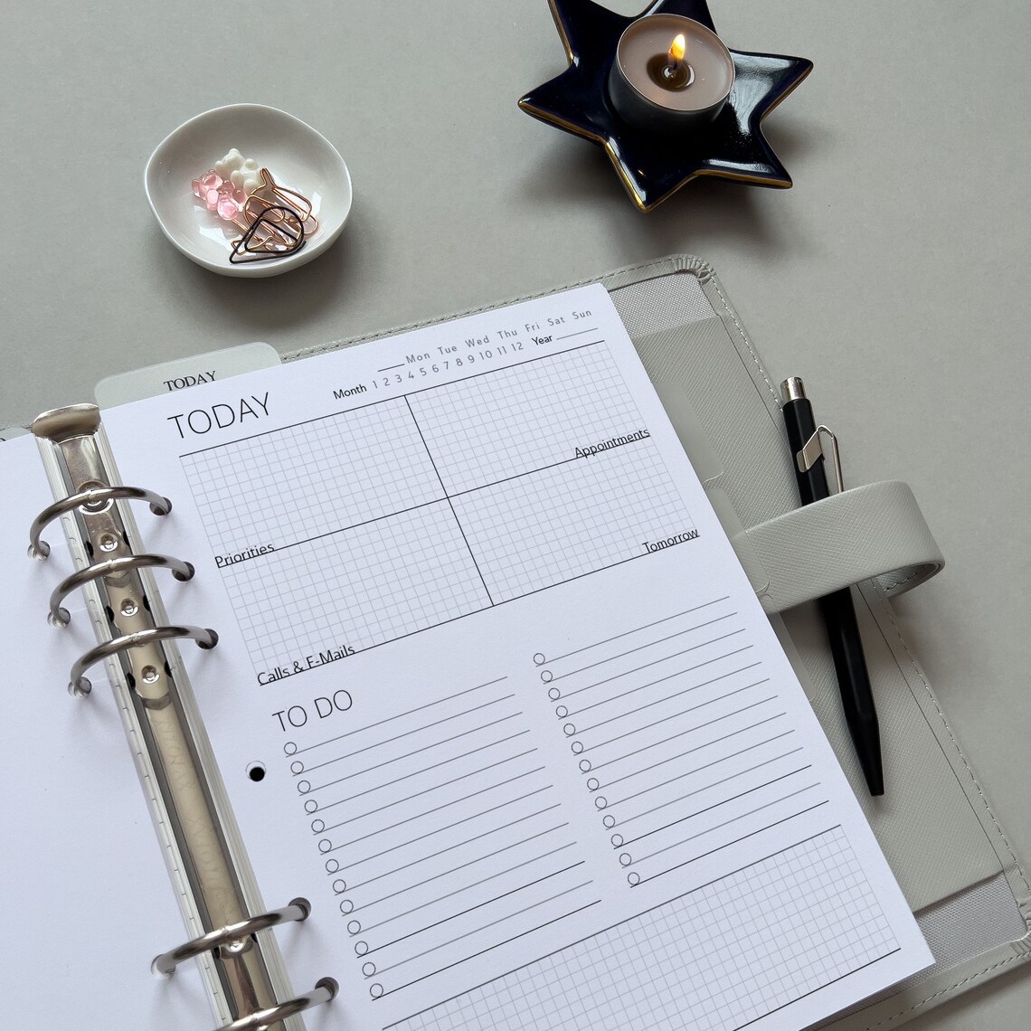 Printable Daily to Do Planner Insert | Minimalistic Day on One Page ...
