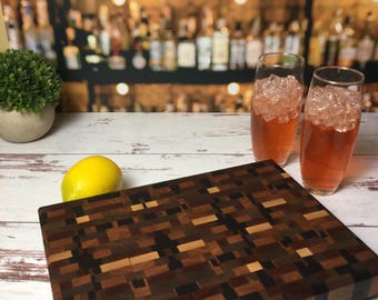 Digital Camo Patterned  Handmade Wood Cutting Board or Serving Board