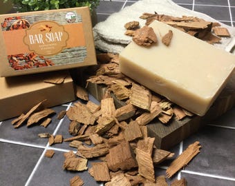 Sandalwood Strength – Earthy & Woodsy Handmade Soap | Farm2Veteran Private Label | 4.8oz Bars