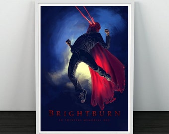 movie posters alternative Brightburn Horror Retro Classic Alternative Graphic Design Minimalist Wall Movie Film Poster Print
