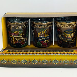 Colombian Shot Glass Set of 3
