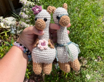 crochet-handmade-llama-plushie-stuffed animal-alpaca-amigurumi-plush-pets