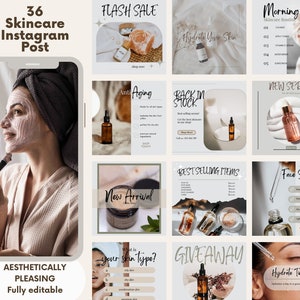 Esthetician Instagram Post Template | Skincare Instagram Post Template | Social Media Template | Esthetician Instagram Post | Spa Template