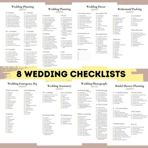 Wedding Planning Checklist, Wedding Photography Shot list, Wedding planning printable, Planning checklist, Wedding Checklists,