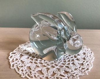 Vintage Jeannette Glass J.H. Millstein Sitting Bunny Rabbit Empty