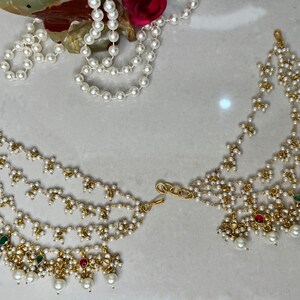 Bahuballi Saharey/Kaanchain/Earrings saharey/Pachi Kundan Saharey/