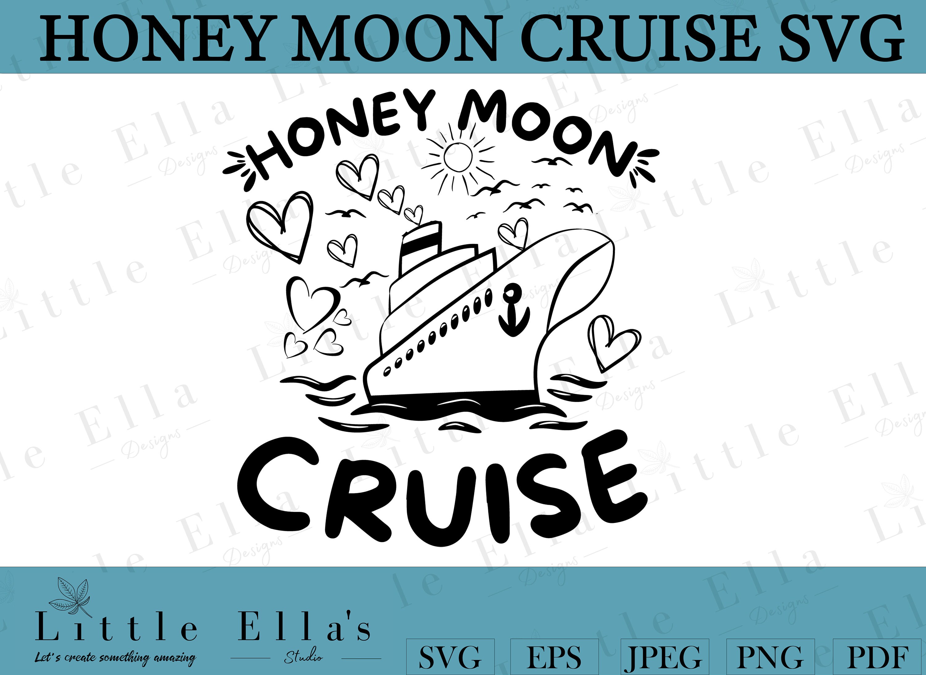 Honeymoon Cruise Svg, Cruise Couple Svg, Cruise Partner Svg, Love