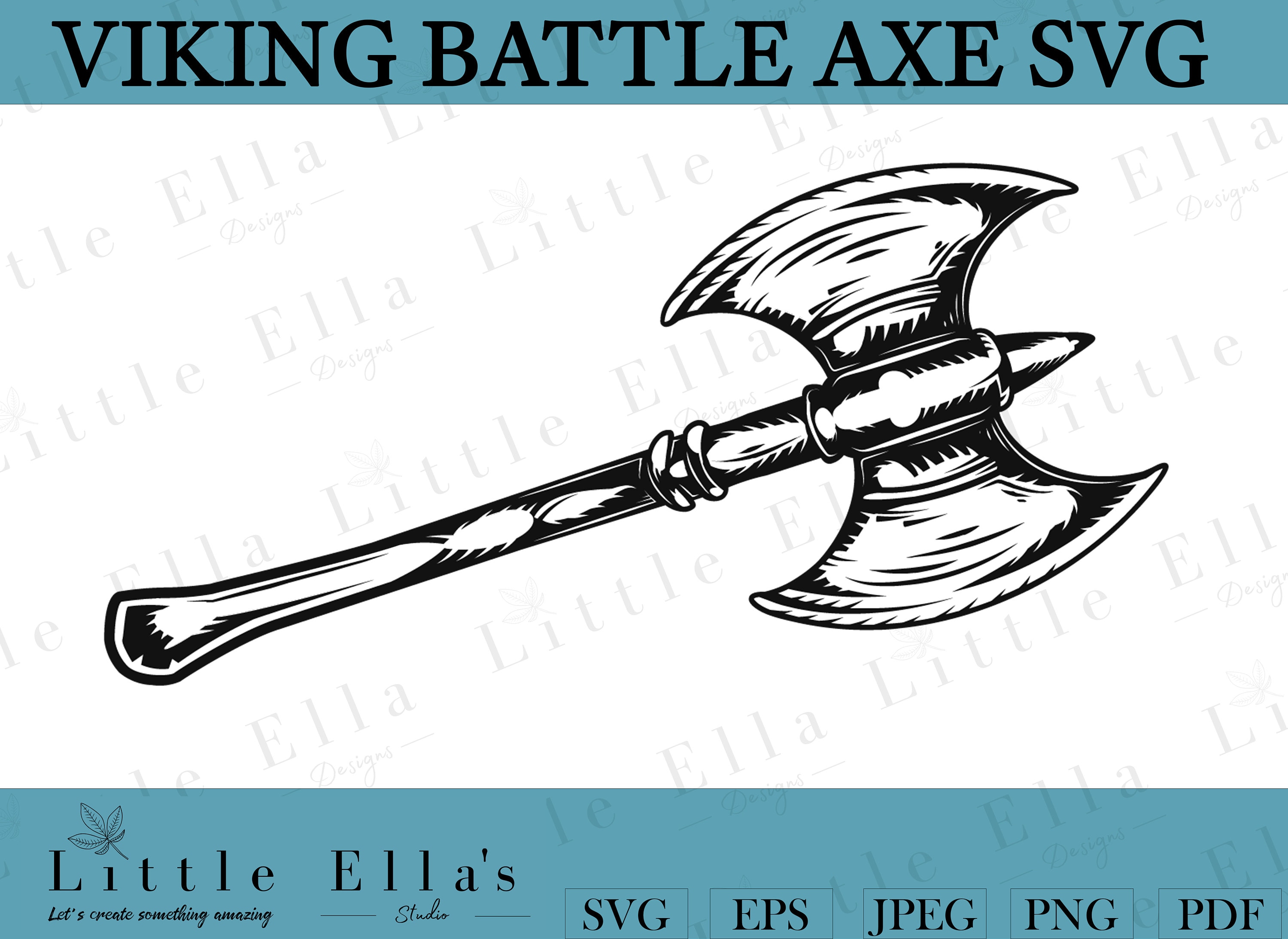 Viking Battle Axe SVG, Battle Axe svg, Viking Warrior svg, Norse svg