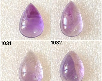 Gema de Ametrina Natural Cabochão, Lote de Gema de Ametrina Solta Cabochão para Atacado, Usada para Fabricação de Joias (1029-1032)