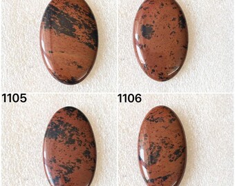 Gema cabochão de jaspe Marconi natural, lote de gemas soltas cabochão de jaspe Marconi para venda por atacado, usada para fabricação de joias (1103-1106)