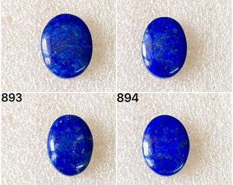 Cabujones de lapislázuli natural, lote de cabujones de lapislázuli sueltos al por mayor, utilizados para la fabricación de joyas (891-894)