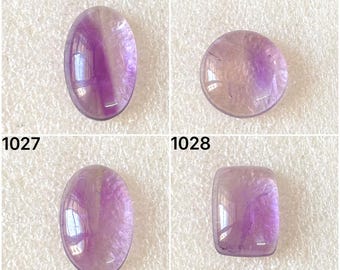 Gema de Ametrina Natural Cabochão, Lote de Gema de Ametrina Solta Cabochão para Atacado, Usada para Fabricação de Joias (1025-1028)