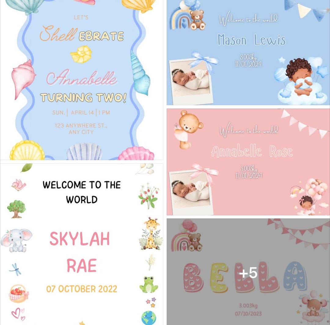Personalised Birthday Invitation | Custom Digital Invite | Editable Party Template | Printable ...