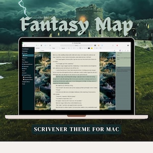Thème Scrivener de carte fantastique | Mac OS
