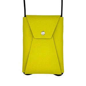 Crossbody Leather Phone Bag / Handmade Bag / Handcrafted Shoulder Bag /Slim Mobile Phone Bag / Travel Bag / Saffianno Leather / Gift for Her