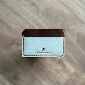Schlanker Kartenhalter aus Leder / Minimalistischer Kreditkartenhalter / Handgemachter Kartenhalter / Visitenkartenhalter / Herren Geldbörse Geschenk für ihn sie