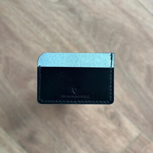 Porta-cartões de couro fino/carteira minimalista porta-cartões de crédito/porta-cartões feitos à mão/porta-cartões de visita/carteira masculina presente para ele ela