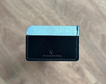 Titular de la tarjeta de cuero delgado / Cartera minimalista del titular de la tarjeta de crédito / Titular de la tarjeta hecha a mano / Titular de la tarjeta de visita / Regalo de la cartera de los hombres para él ella