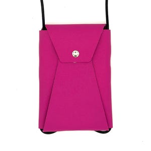 Crossbody Leather Phone Bag / Handmade Bag / Handcrafted Shoulder Bag /Slim Mobile Phone Bag / Travel Bag / Saffianno Leather / Gift for Her