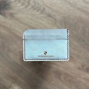 Porta-cartões de couro fino/carteira minimalista porta-cartões de crédito/porta-cartões feitos à mão/porta-cartões de visita/carteira masculina presente para ele ela